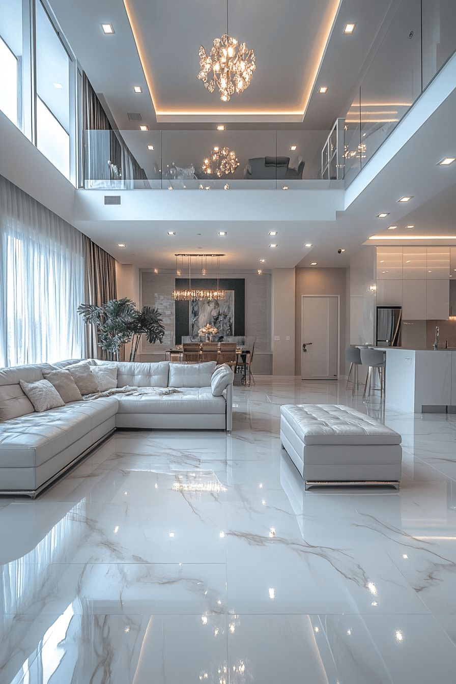 Gạch ốp tường phòng khách