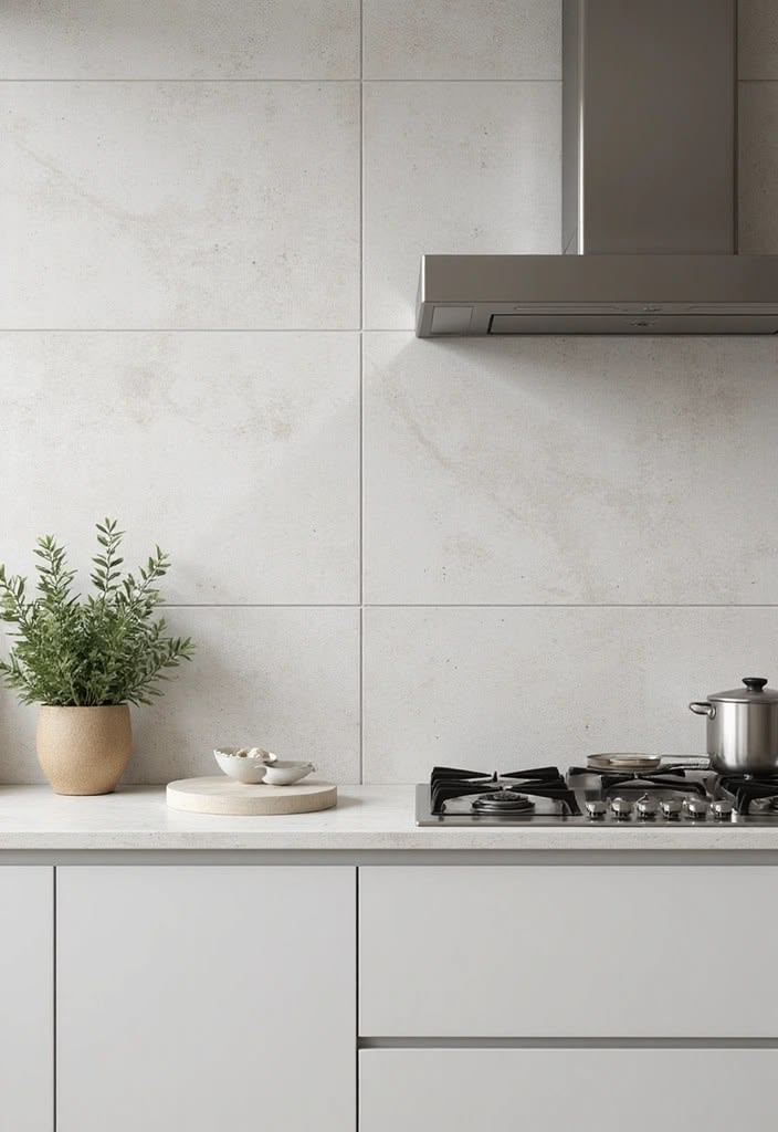Gạch 60x120 ốp tường bếp