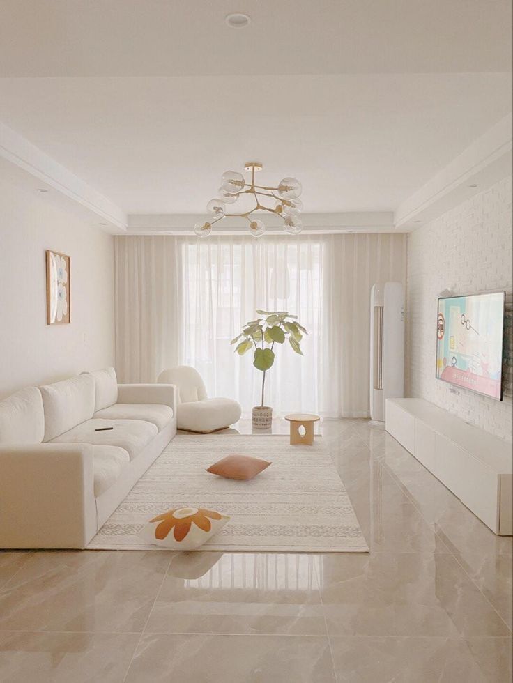 Gạch lát phòng khách Minimalism